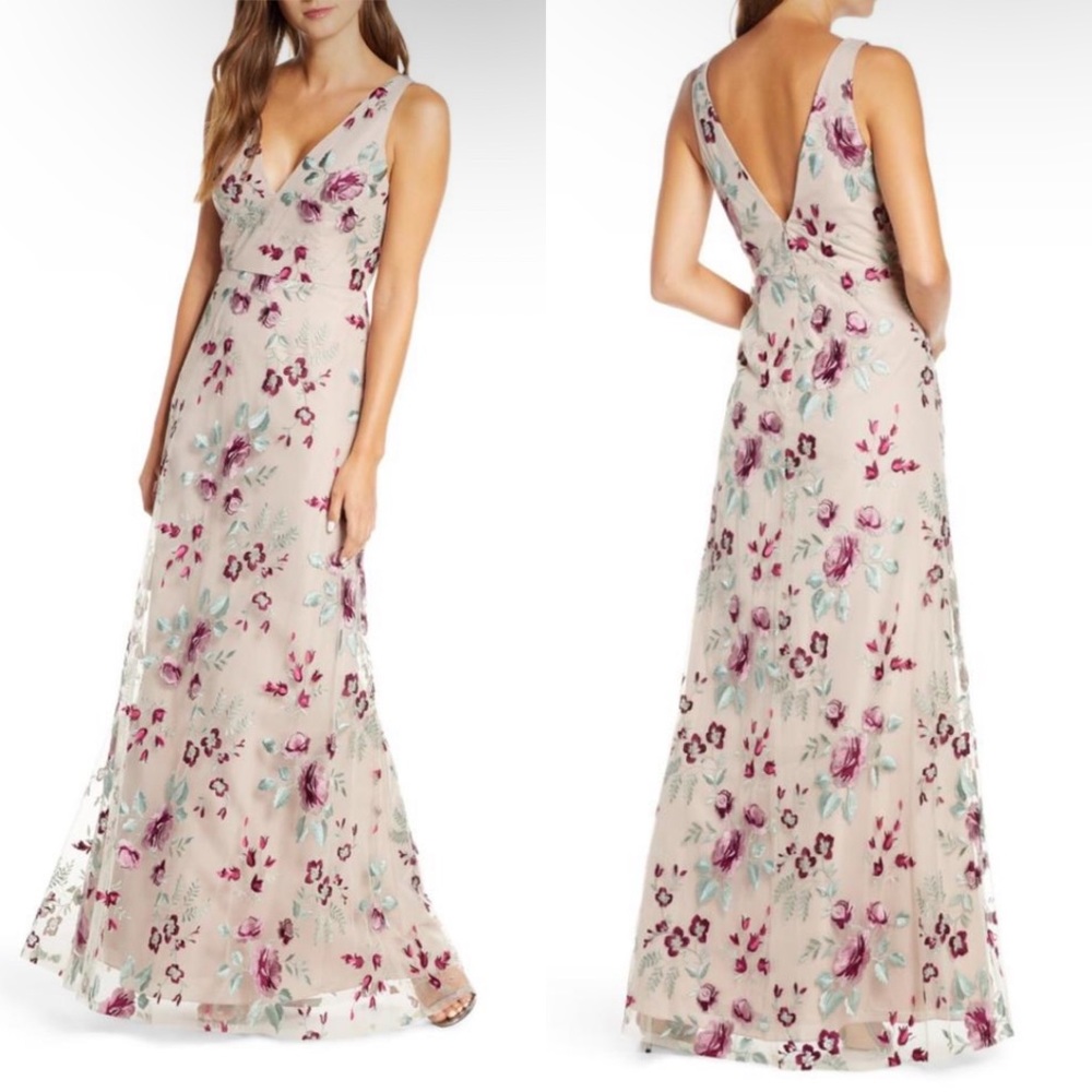Jenny Yoo Tatum Maxi Dress EF Berry V. Iris
